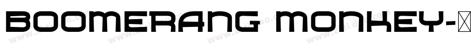 boomerang monkey字体转换